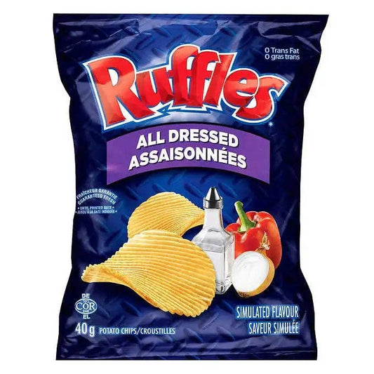 Ruffles All Dressed Potato Chips 40g, 1.4oz